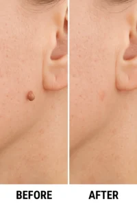 Skin tags removal Kington before and after