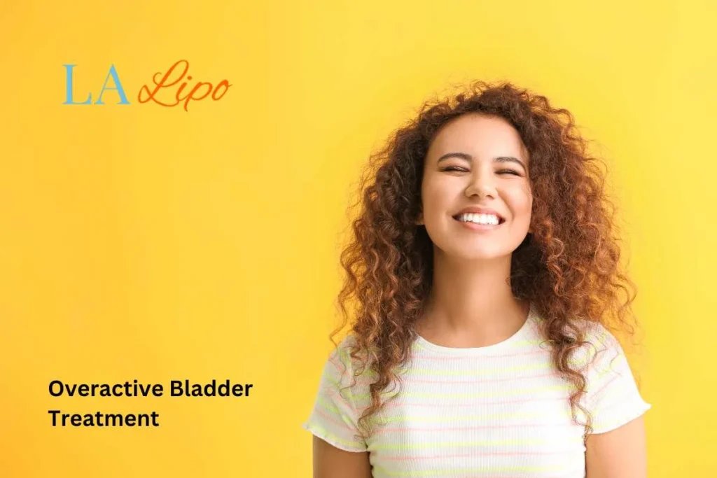 woman smiling about overactive bladder treatment Kington solutions